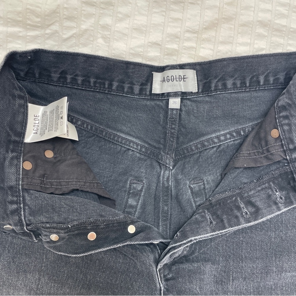 AGOLDE Stella High Rise Baggy Short in Makeshift - Picture 3 of 6